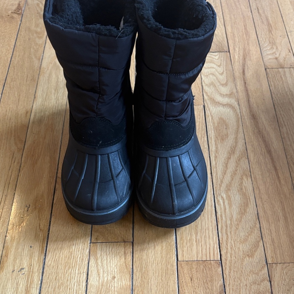 Lands' End Kids Black Boots Size 6
